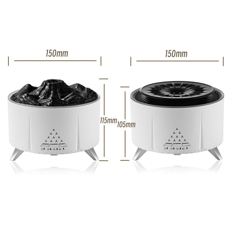 Remote Control Essential Oil Diffuser Aroma Air Humidifier Bluetooth Music Player Simulate Flame Ultrasonic Fragrance Difusor