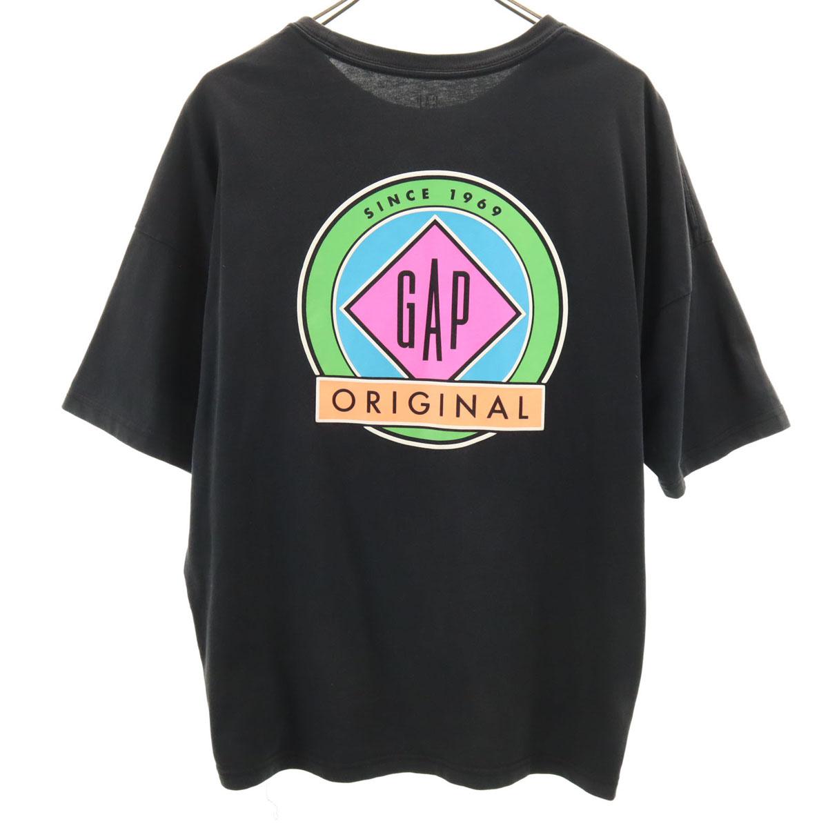 

Футболка с коротким рукавом GAP с логотипом на спине M черная Мужская Б/у