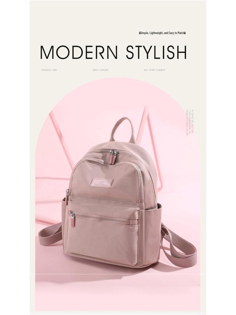 Women's 2025 Oxford Cloth Lightweight Canvas Travel Backpack - Versatile, Fashionable, and Casual Small Bag