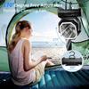Camping Fan 20000mAh Battery Powered Fan Rechargeable 4 Speeds with LED Lantern - Hanging Portable Outdoor Cold Fan Tent Fans