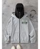 Men's Black Hooded Sweatshirt with Green Racing Print - "speed" Design, "loyal To You" Zipper Sweatshirt