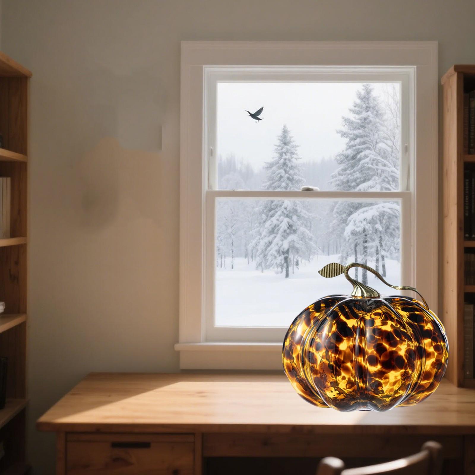 

Dark Amber Polka Dot Halloween Pumpkin Ornament One Size