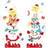 AMJ953 Hit Christmas Decoration New Cartoon Christmas Glass Decoration Electrostatic Stickers