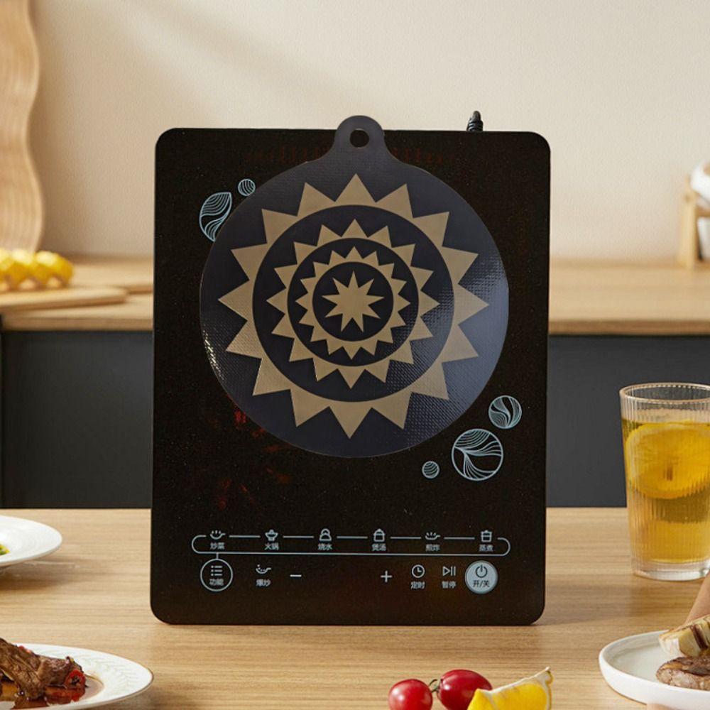 2pcs Thermal Sensor Color Change Induction Cooktop Mat Cooktop Scratch Protector  Dining Table