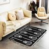 Erosebridal Lacrosse Area Rug 4'11" X 3'3", Lacrosse Sports Games Non Shedding Living Room Rugs For Kids Boys Girls, Black White Lacrosse De