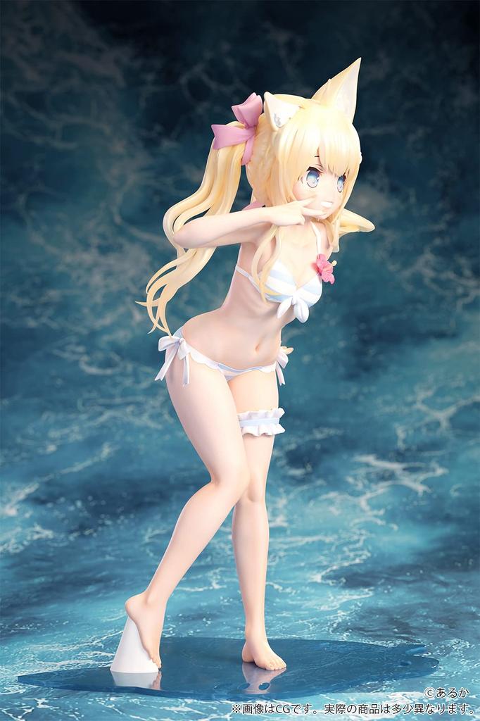 Kemomimi Gakuen Illustrated by Aruka Scale Painted Finished Figure "Blonde-chan" 1/7