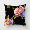 Ins Plant Flower Peach Skin Fleece Pillow Cover Sofa Car Pillow Cushion Cover Lunch Home Furnishing