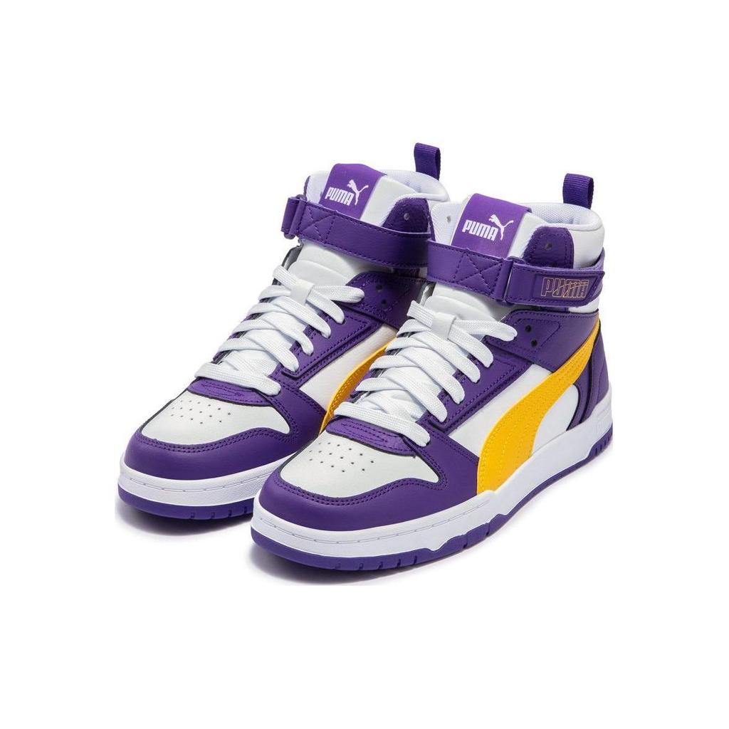 Puma Rebound Mid Casual Sneakers Purple White Unisex 385839-04