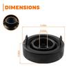 Pair 80mm Rubber Housing Seal Cap Dustproof Cover For Car LED Bulb HID Headlight