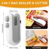 Mini Bag Sealer, 2026 New 2 In 1 Magnetic Food Sealer, USB Rechargeable Chip Bag Sealer Heat Seal Tool