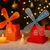 Rotating Windmill House Silicone Mould Craft Supplies Easy Use Casting Tools For Kids Room Ornaments
