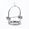 Bird Playground with Feeding Cups Stainless Steel Stand Featuring