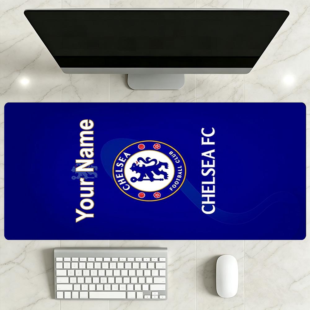 Chelsea Fc Football Player Personalized Text Mouse Pad Gamer Mousepad Study Desk Mat Non-Slip Rubber Base Office and Gaming Desk Decoration