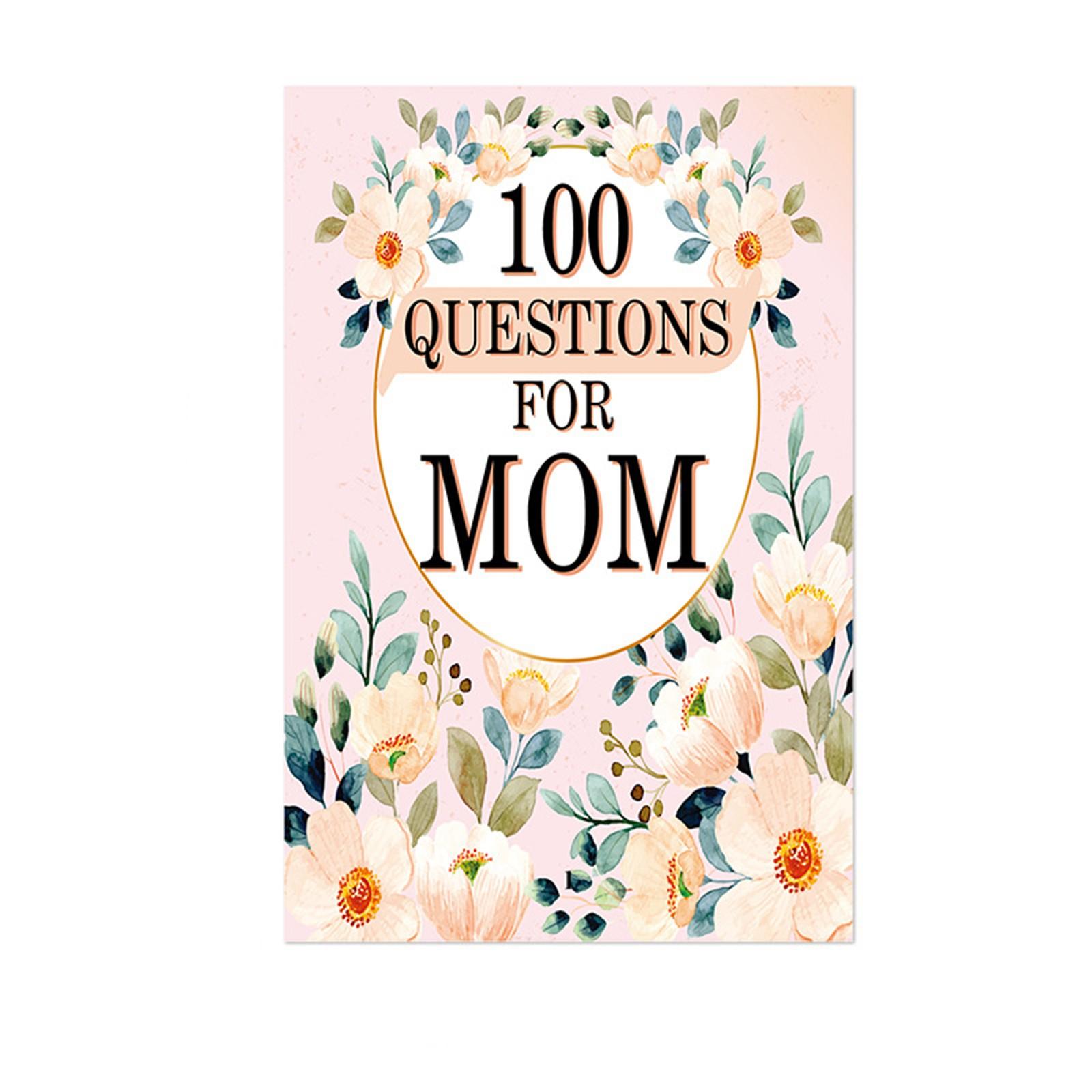 

Книга семейной памяти, открытое глубокое общение с мамой с сотней вопросов One Size белый