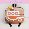 Cute Eggshell Backpack With Ship Printing Design For Education