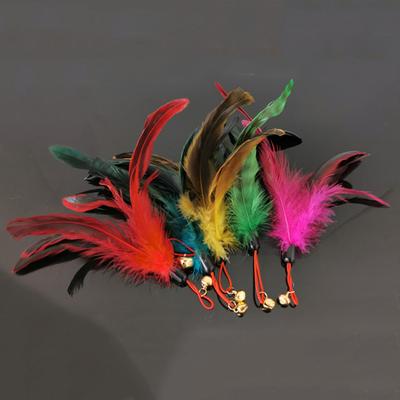 Kitten Toy Easy To Install Not Easy To Break Harmless Kitten Teaser Bell Feather Head for Pet