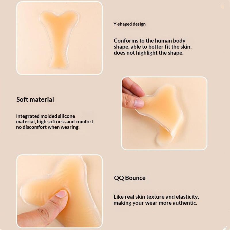 1 Stück Camouflage-Höschen Silikon Wiederverwendbar Für Badeanzug Unterwäsche Kamelzehen Leggings Sichtschutz Haftfähigkeit Unsichtbar Selbstklebend