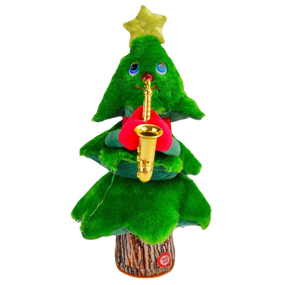 Electric Sing Dancing Christmas Tree Plush Christmas Tree Cute Green Xmas Tree Funny Party Home Decor Christmas Gift