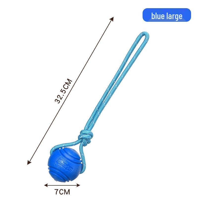 Meianju Dog Chew Ball: Durable Rubber Toy for Fetching and Biting