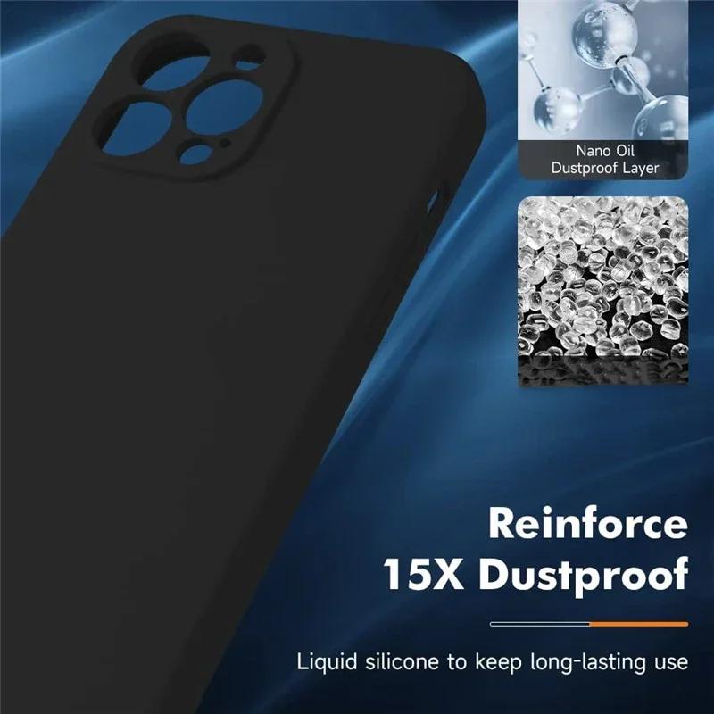 Wrist Strap Silicone Phone Case For iPhone 17 Pro 16 14 13 15 Pro Max 12 11 Plus For Magsafe Magnetic Wireless Charging Cover