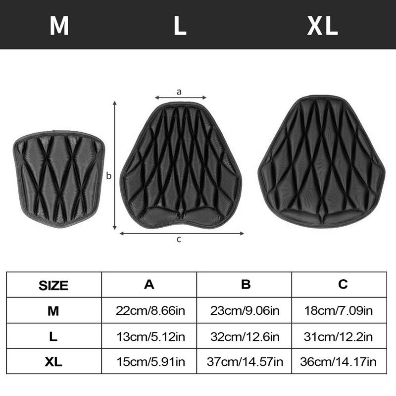 3D Seat Motorcycle Seat Cushion Pad Shock Absorption Breathable Seat Covers Mats Soft Sitting Support Motorcycle Accessories