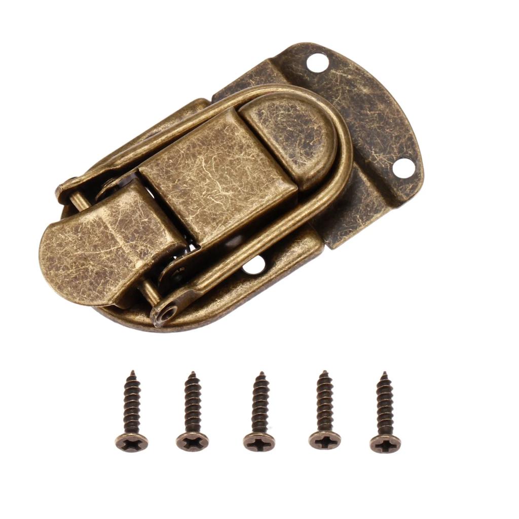 1pc Toggle Latch Clasp W/screws Vintage Zinc Alloy Lock Wooden Box Jewelry Wine Gift Case Antique Bronze/Silver 67mmx34mm Buckle