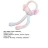 Women's Winter Earwarmer Cute Plush Rabbit Ears Gradient Earmuffs with Moving Jumping Color Ear Covers Headband