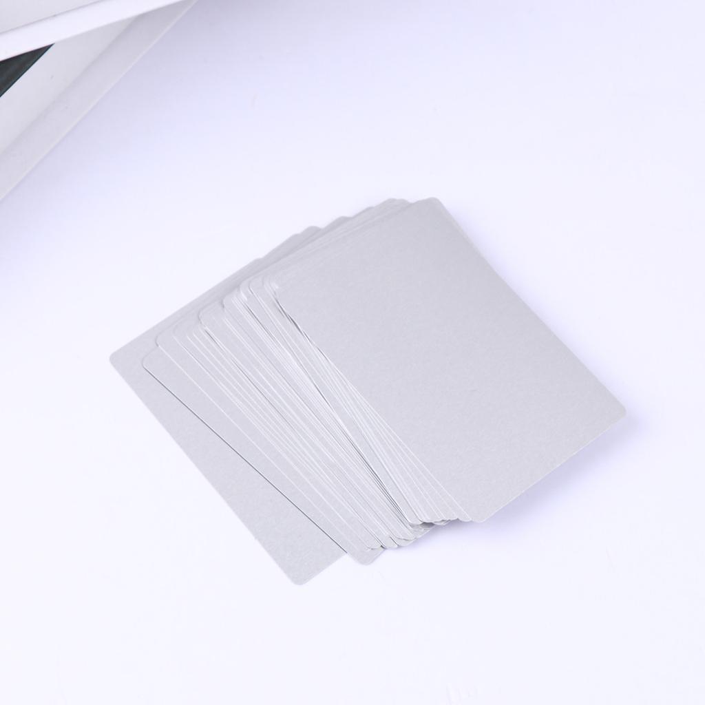 50Pcs Thin Colored Anodized Aluminum Laser Marking Business Card Cnc Engraving DIY Personalized Name Cards Business Card
