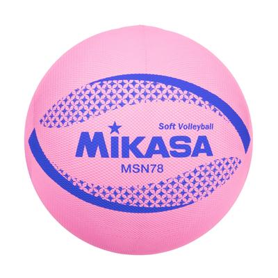MIKASA Color Soft Volleyball, 78cm Circumference, Certified Ball (Pink) MSN78-P