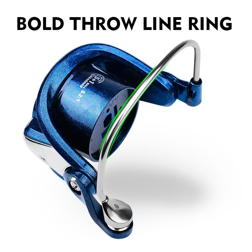 Metal Spinning Wheel Yuantou Lure Wheel 5.2:1 5+1BB Fishing Line Wheel Sea Fishing Rod Fishing Wheel Fishing Line Wheel