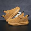 Boys' Lightweight Sneakers 24 Years Autumn and Winter Velcro Leather Waterproof Middle School and Older Children's Students White Shoes Running Shoes