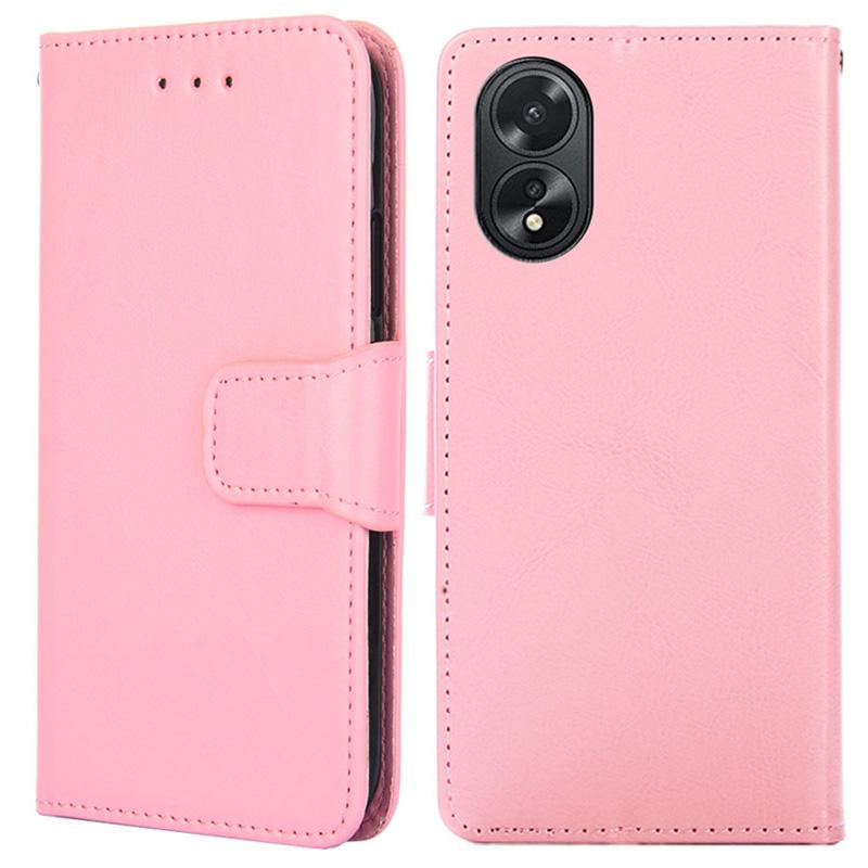 For OPPO A38 4G/A18 4G Case Anti-scratch TPU+PU Leather Wallet Stand Cell Phone Cover
