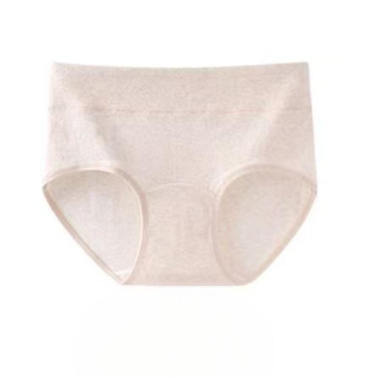Ladies Spring and Summer New Type A Pure Cotton Antibacterial Extension of The Middle Waist No Scar Briefs