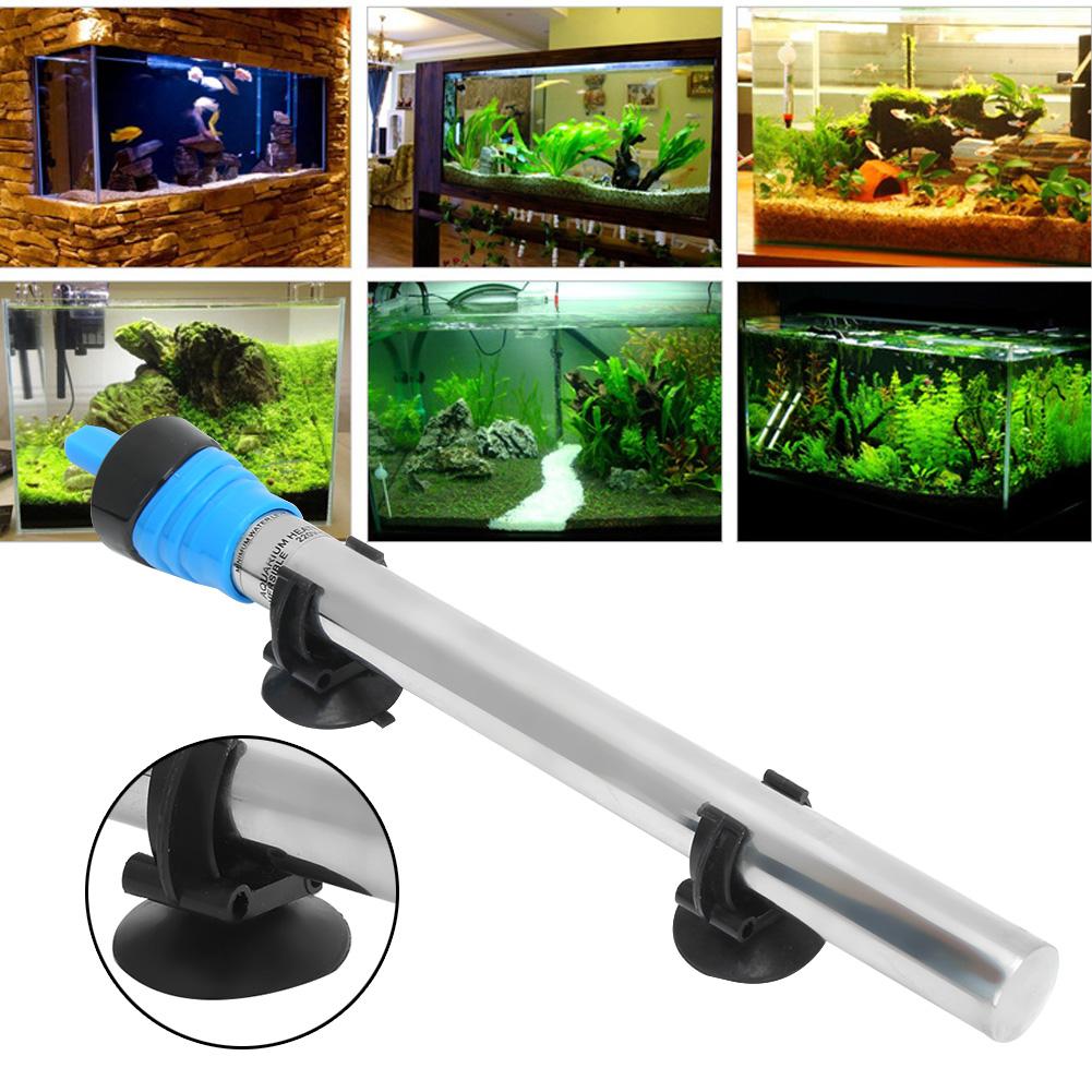 Stainless Steel Heater Heating Rod with Suction Cup for Aquarium Fish  Automatic Constant Temper