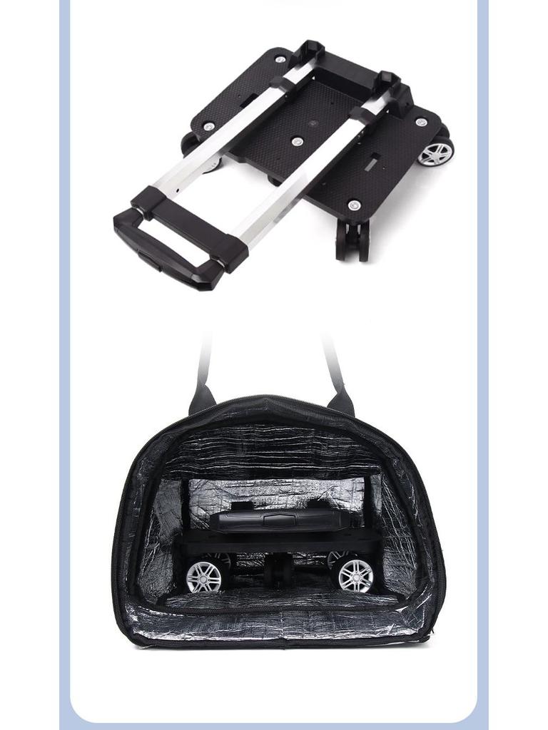 Faltbarer Einkaufswagen für Senioren mit großem Fassungsvermögen und tragbarer Aufbewahrungstasche