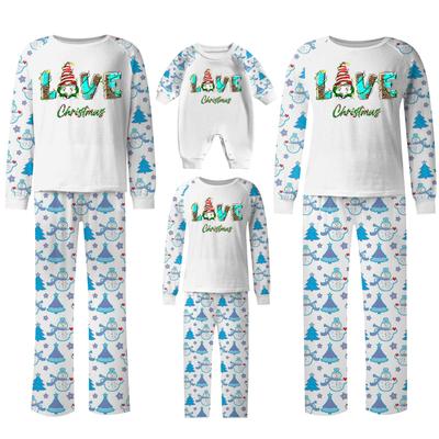 Passende Familiensets mit Weihnachtsmotiven, Langarmshirts und Hosen