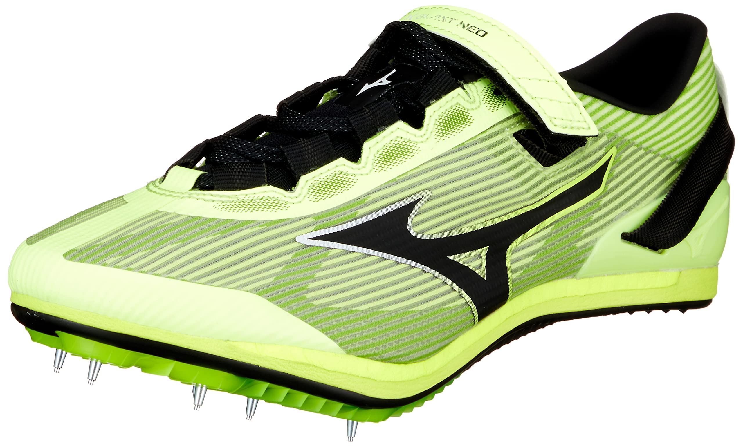 

Mizuno NEO Track and Field Club Short Track and Field For Tracks Under 2E X-Blast Shoes, Activities, Lightweight, Distance, Spikes, 800m, Lime/Black,
