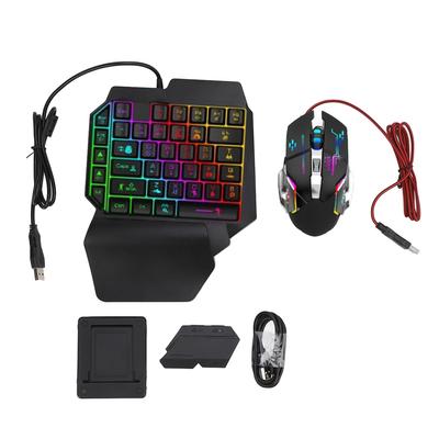 Gaming Keyboard Mouse Converter Combo 4 In 1 Single Hand Mobile Game Keyboard Mouse Adapter Phone Ho