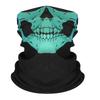 1× Punk Skull Print Cycling Face Mask Riding Scarf Summer Breathable Sunscreen Neck Gaiter for Unisex Outdoor Activity Balaclava