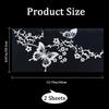 GORGECRAFT 2 Sheet Floral Butterfly Decals Butterflies Kissing Flowers Car Decal Reflective Vinyl Waterproof Sticker Women Car Stickers for Auto