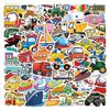 110 Toy Car & Cartoon Graffiti Stickers for Suitcases, Water Bottles & Scooters