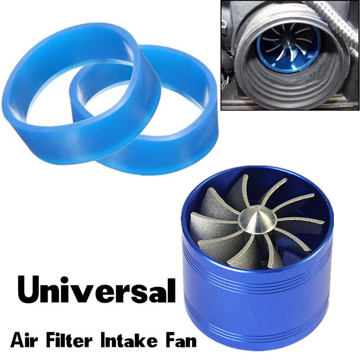 

Universal Single Supercharger Turbine Turbo Charger Air Intake Fan Fuel Gas Saver