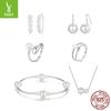 S925 Sterling Silver Temperament Pearl Set Versatile Simple French Temperament Bead Earrings, Direct Sales