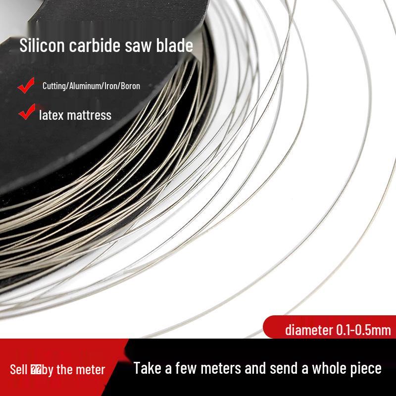 

Durable Emery Cutting Wire for Foam, Latex, Jade, Sponge, Glass, Glue, and Steel 0.1mm Ultra Thin Cutting Wire [3m]