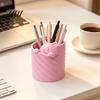 Cat Shaped Pencil Holder 3D Printed Pen Holder, Shape Large Capacity Hollow Barrel Desk Organizer for Office Gel Pens Pencils Makeup Brushes,