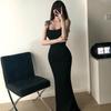 European and American Kardashian Sexy Chest Peach Hip Body Dress Slim Fish Tail Big Pendulum Hip Sling Dress