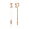 CRANNE 14K Long Earrings (Gold Pin) C24EGP131