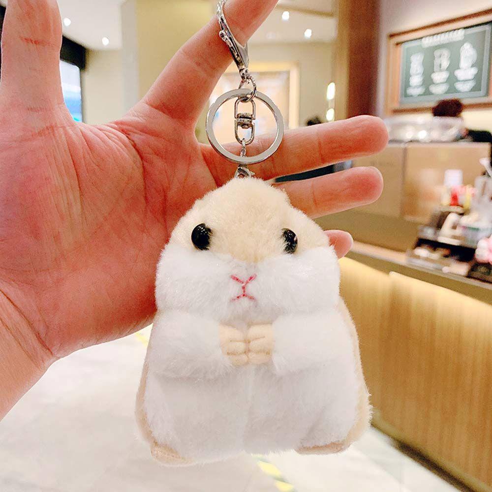 Cute Kids Toy Hamster Ornament Key Ring Key Chain Animal Plush Toy Plush Keychain Stuffed Toys Plush Dolls