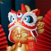 Forbidden City Lion Dance Resin Home Decor, Store Opening Gifts, Practical And Wealth, Cultural A