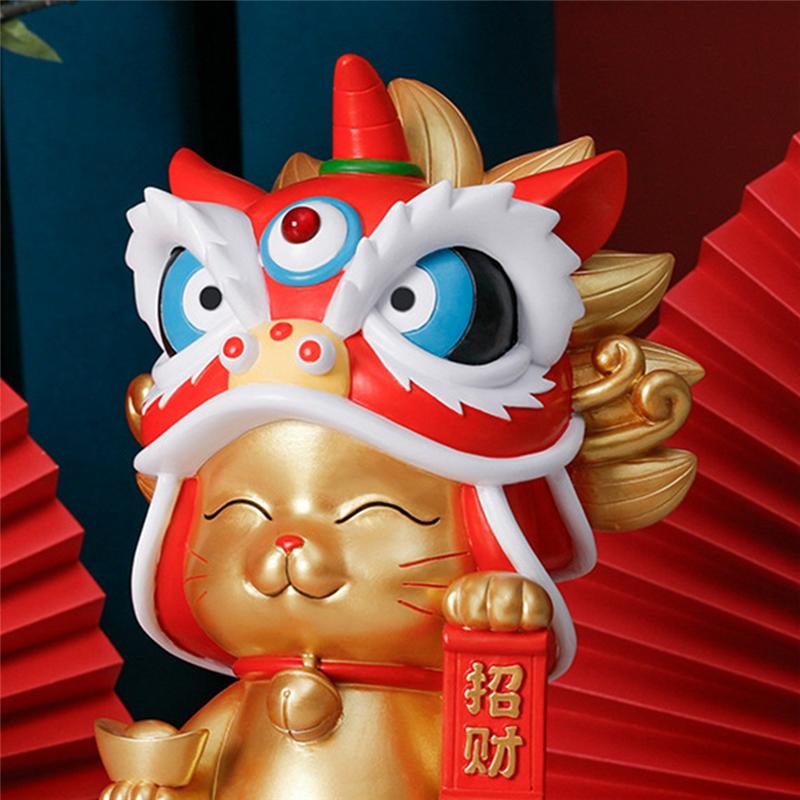 Forbidden City Lion Dance Resin Home Decor, Store Opening Gifts, Practical And Wealth, Cultural A